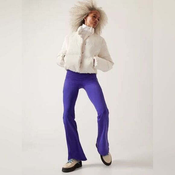 Athleta Rainier High Rise Bootcut Pant Noble Blue Womens Small 467899 Hiking Ski - Picture 2 of 12